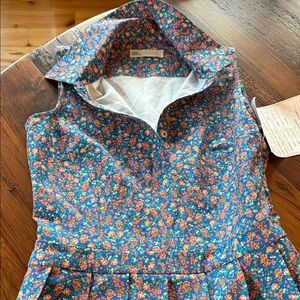 Tory Burch Blue Floral Patterned dress